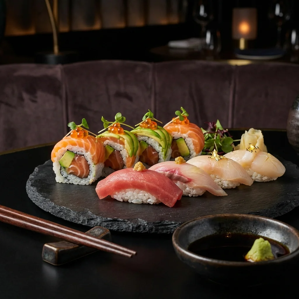 Modelo de carta para sushi bar y cocina nikkei